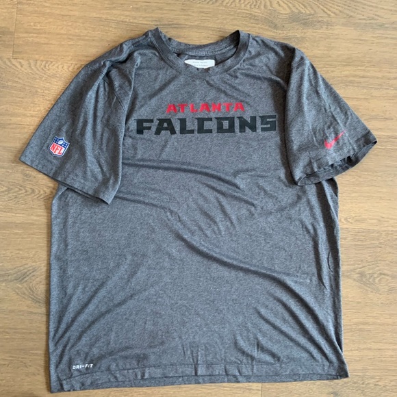 Nike Dri-Fit Gray Atlanta Falcons Official T-shirt - Picture 3 of 5